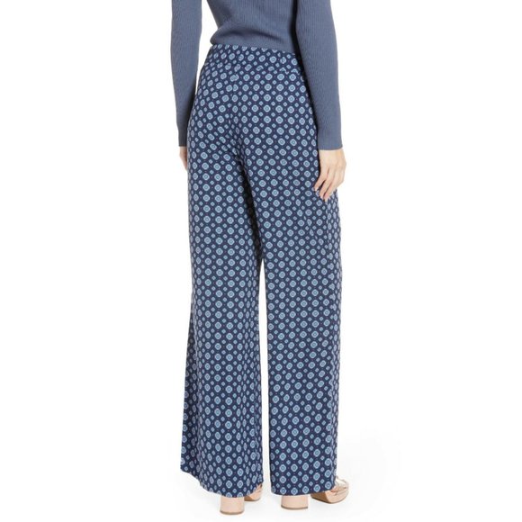 NWT Vintage Inspired 70s High Waisted Printed Pant - Picture 2 of 8